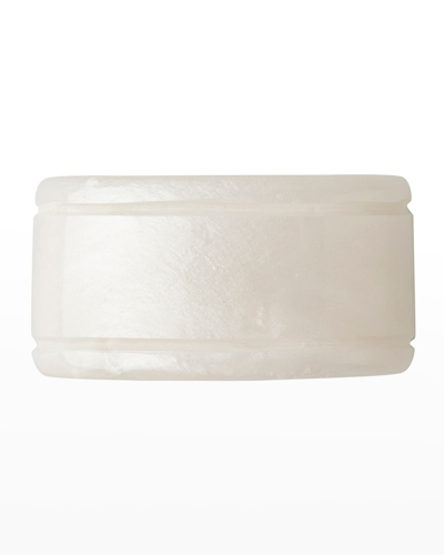 Juliska Puro Mother-of-pearl Resin Napkin Ring In Mother Of Pearl