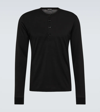 Tom Ford Short-button Fastening T-shirt In Blk Sld
