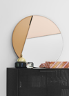 Reflections Copenhagen Nouveu 70 Mirror In Silver/vintage Rose