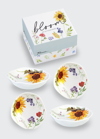 Rosanna Bloom Dipping Dishes, Set Of 4