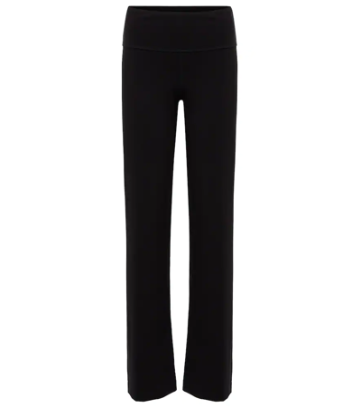 Wolford Pure High-rise Flared Pants In 7005 Black