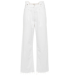 Agolde Pieced Angled Straight-leg Jeans In Sugar