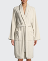 Hanro Plush Short Robe In Moonlight