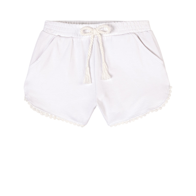 Mayoral Kids' Chenille Shorts White
