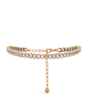 SHAY SHAY YELLOW GOLD AND DIAMOND PAVÉ LINK CHOKER NECKLACE