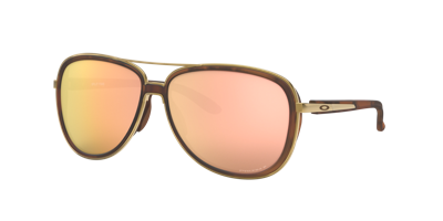 Oakley Woman Sunglass Oo4129 Split Time In Prizm Rose Gold Polarized