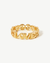MISSOMA SHARE THE LOVE STACKING RING 18CT GOLD PLATED VERMEIL