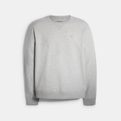 Coach Lounge Crewneck Sweatshirt In Grey