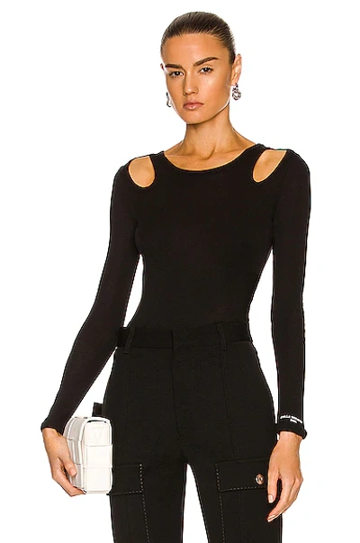 Stella Mccartney Cut Out Details T-shirt In Black