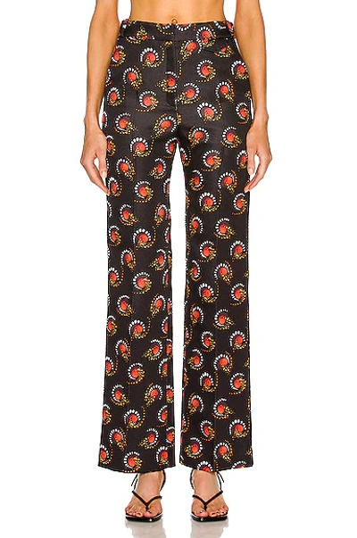 Rabanne Printed Pant In Black