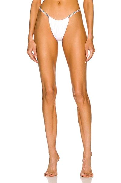 Monica Hansen Beachwear Sweet Darlin' 2 Strings Bikini Bottom In White