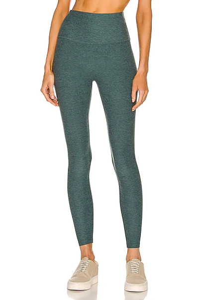 Beyond Yoga Spacedye Caught In The Midi High-waisted Leggings - Size 14 In Blue
