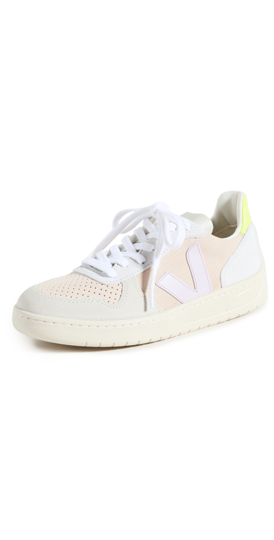 Veja V-10 Sneakers Roze Vx0302805a In Multico Sable/parme