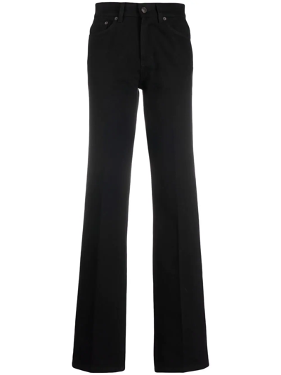 The Row Womens Black Lesley Straight-leg High-rise Jeans 10
