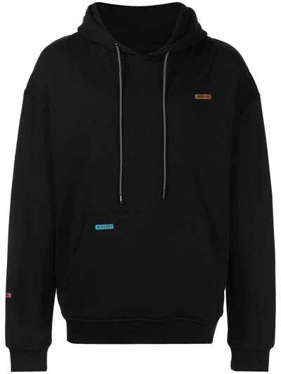 Mostly Heard Rarely Seen Barcode Patch Jersey Hoodie In Black