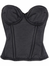 Balenciaga Strapless Stretch-jersey Bustier Top In Black