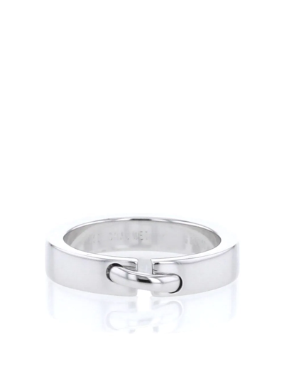 Pre-owned Chaumet Small White Gold Lien Ring In Silver