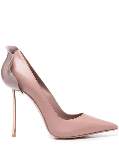 Le Silla Light Pink Suede Petalo 100 Pumps