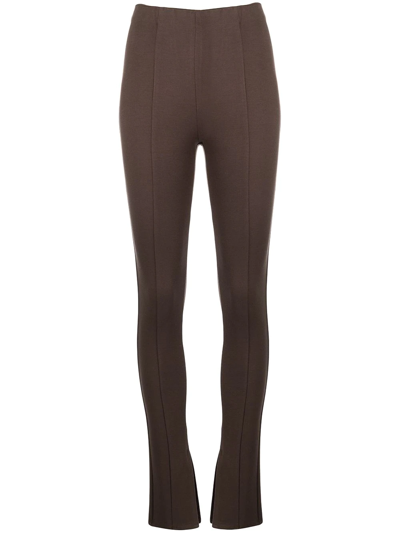 Anine Bing Max Pant In Chocolate Brown