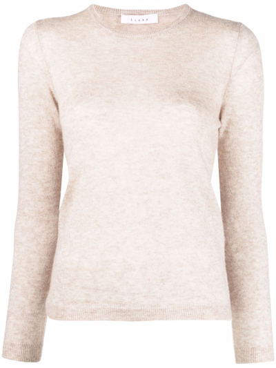 Liska Knitted Merino-cashmere Jumper In Neutrals