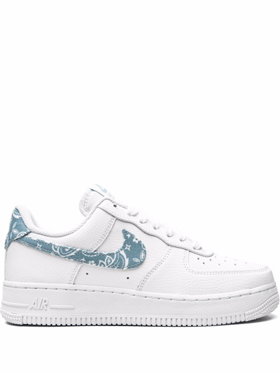 Nike Air Force 1 '07 Paisley-print Leather Low-top Trainers In 100