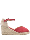 CASTAÃ±ER CAROL CANVAS WEDGE ESPADRILLES