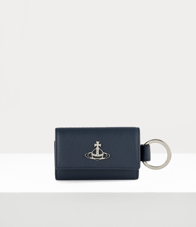 Vivienne Westwood Jordan Key Wallet In Navy
