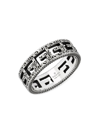 GUCCI MEN'S G CUBE STERLING SILVER RING