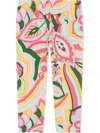 Dolce & Gabbana All-over Floral Leggings In Blue