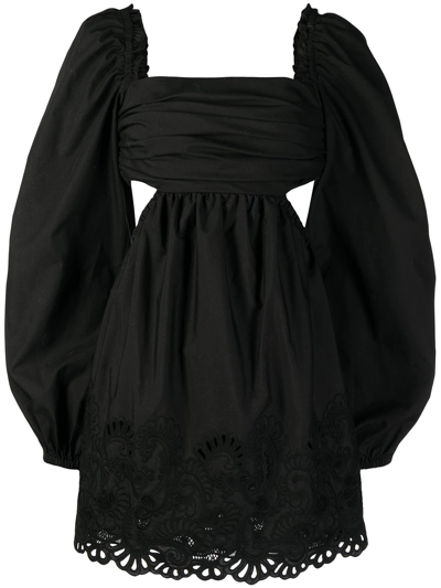 Rebecca Vallance Rocky Cut-out Mini Dress In Black