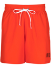 Amiri Logo-print Drawstring Swim Shorts In Orange