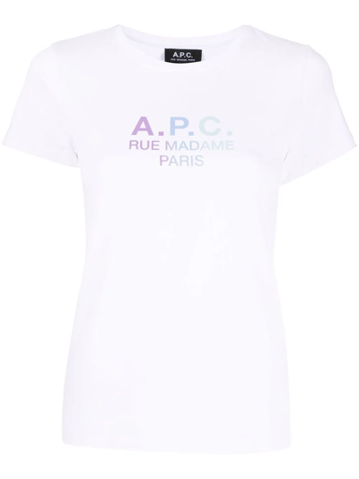 Apc Rue Madame Paris Cotton T-shirt In White