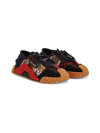 Dolce & Gabbana Ns1 Slip-on Sneakers With Tiger Print In Black