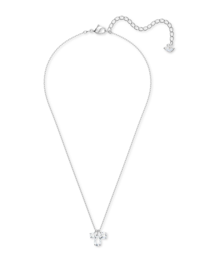 Swarovski Attract Crystal Ketting Cluster Pendant Necklace In White