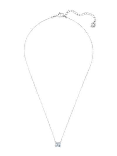 Swarovski Attract Rhodium-plated  Crystal Necklace In Neutral