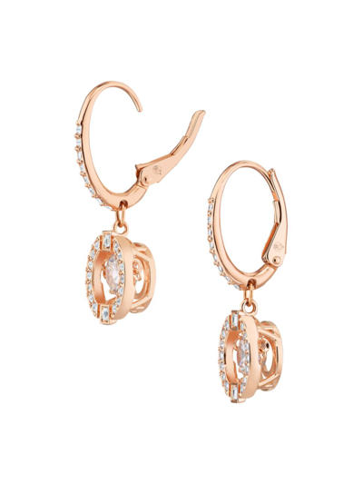 Swarovski Sparkling Dance Rose Goldplated Crystal Drop Earrings