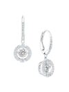 Swarovski Sparkling Dance Rhodium-plated Crystal Drop Earrings In Neutral