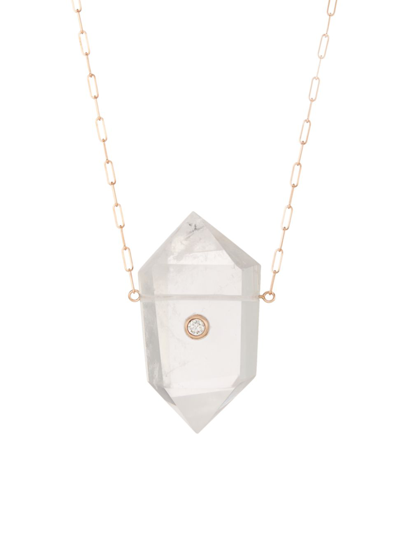 Mckenzie Liautaud Women's Power Crystals 14k Rose Gold, Diamond & Crystal Necklace