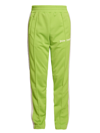 Palm Angels Nylon Trouser With Contrasting Lateral Band - Atterley In Green
