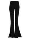 Monot Flared Pants With Ankle Splits In Black