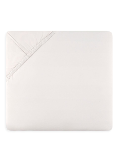 Sferra Giza 45 Percale Fitted Sheet In Ivory