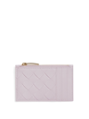 Bottega Veneta Intrecciato Napa Zip Card Case In Green