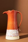 Anthropologie Old Havana Pitcher In Red