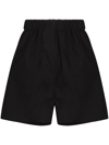 The Frankie Shop Lui Organic Cotton-poplin Boxer Shorts In Black