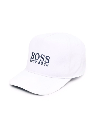 Bosswear Babies' Embroidered-logo Baseball Cap In White