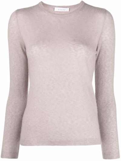 Liska Knitted Merino-cashmere Jumper In Neutrals