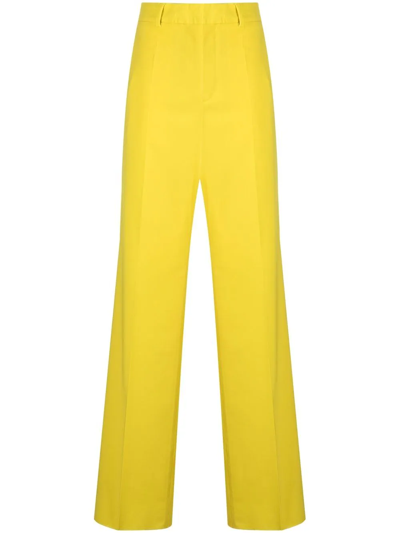 Dsquared2 Yellow High Waisted Tailored Pants