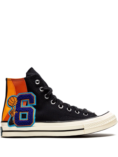 Converse X Space Jam Chuck 70 Hi Sneakers In Black/orange