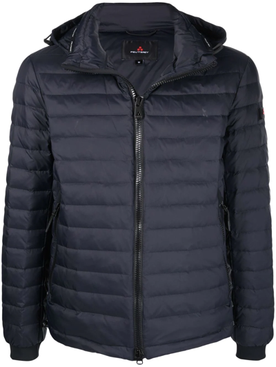 Peuterey Feather-down Padded Puffer Jacket In Blue