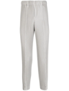 Issey Miyake Core Regular Pleated Trousers In Light Grey